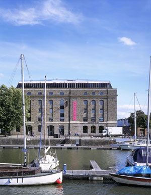 Arnolfini from across the Floating Harbour, Bristol. Photo: Dennis Gilbert/ VIEW