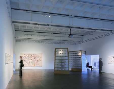 The new double height main gallery on level 1, Arnolfini, Bristol.  Designed by architects Snell Associates with artist Susanna Heron, 1998 -2005. Photo: Dennis Gilbert/ VIEW
