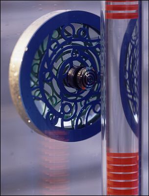 Door Furniture (detail of back of door knob and handles), Wendy Ramshaw, 1997, art.tm Inverness. Photo: David Churchill/Arcaid