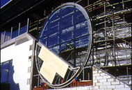 Installation of Over Easy, Richard Wilson 1998. The Arc, Stockton-on-Tees. Photo: Richard Wilson