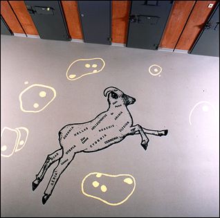Floor design, Anne Semler, 1998 PI Ter Apel, Netherlands Photo: Henk Geraedts