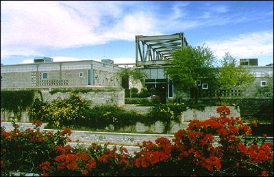 Solid Waste Management Facility, West Elevation, Michael Singer and Linnea Glatt, 1989 - 1993, Phoenix, Arizona. Photo: Michael Singer