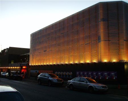Exterior of the Young Vic; photograph by Steve Tompkins