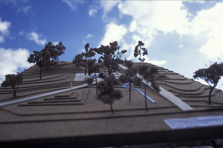 Model of the Spacemakers' public space, Hartcliffe, Bristol. Landscape Architect, Loci Design, 2004. Photo: Loci Design.