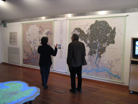 The 30 Year Now: A Future for the Lee Valley, two images and one text that explore environmental issues in poetic form: these form part of the Greenhouse Britain exhibition by Helen Mayer Harrison and Newton Harrison; installed at the Centre for Contemporary Art and the Natural World, near Exeter, 2007.