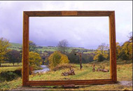 In the Picture, Richard Caink, 1997 Irwell Sculpture Trail, Chatterton, Lancs Photo: Dave Clark/Folly Pictures