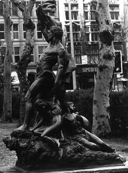 Adrift, John Cassidy, 1905, bronze, 145cm x 320cm x 190cm high, previously located in Piccadilly Gardens, Manchester. Photo: Manchester City Galleries