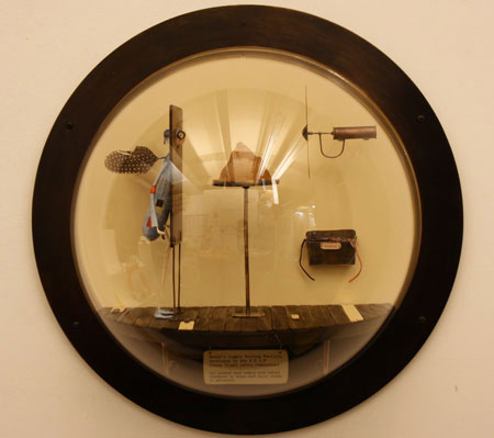 Samantha Bryan, Brain’s Goggle Testing Facility, developed by the F.F.S.F (Fairy Flight Safety Federation), 2006, at The Richard Desmond Children’s Eye Centre at Moorfields Hospital, London. Photo: Robert Leach.