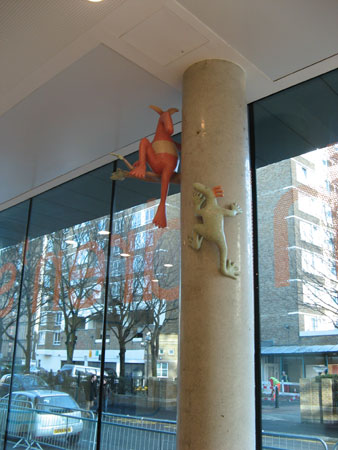 Lucy Casson, Tree dwellers, 2007, at The Richard Desmond Children’s Eye Centre at Moorfields Hospital, London. Photo: Lucy Casson.