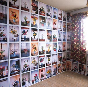 Installation by Anna Fox. Further Up in the Air, Linosa Close, Sheil Park, Liverpool, 2002.  Photo: Further Up in the Air Archive.