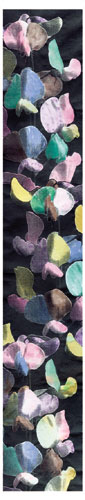From ’Ten Banners’, digital print on blackout PVC, by Marc Camille Chaimowicz, 2003, entrance to Oracle Shopping Centre, Broad Street, Reading.