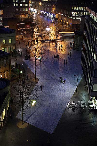 Blue Carpet (from above), Thomas Heatherwick Studio, 2001.  Newcastle upon Tyne.  Photo: Mark Pinder.