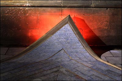 Blue Carpet (detail of carpet edge), Thomas Heatherwick Studio, 2001.  Newcastle upon Tyne.  Photo: Mark Pinder