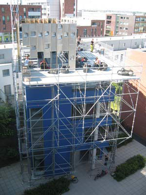 Pump Up The Blue Project by Herve Paraponaris. Skybox made by 2012 Architects. Photo copyright Ramon Mosterd
