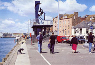 Sea Music, steel sculpture by Sir Anthony Caro, 1991. Poole Quayside, Dorset. Photo: smallGLOBAL