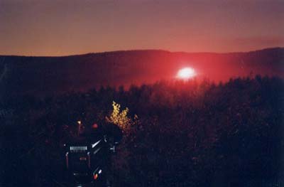 Send and Over, Mark Anderson (Blissbody), 2001, LightShift, Forest of Dean.  Photo: Martin Avery &copy; FDST.