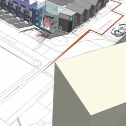 Indicative proposal for Barton Hill; Photo montage copyright David Cotterrell; Architects: Levitt Bernstein