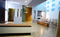 Sanctuary at The Royal Infirmary of Edinburgh, designed by Donald Urquhart, 2004.  Photo: Ruth Clark.
