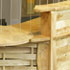 Link to larger image: Ash Tree Project: Furniture in reception area by Nick Sneller and Tom Redfern, Forest of Avon Co-operative, 2005. Medium Secure Services Unit (Fromeside), Blackberry Hill, South Gloucestershire.