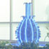 Link to larger image: Water feature, ceramic 2D sculptures and lighting sculpture by Kate Aplin and Jermey Lord, 2005. Medium Secure Services Unit (Fromeside), Blackberry Hill, South Gloucestershire.