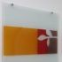 Glass panels by Christian Ryan in the Room for Reflection, Long Fox Unit, North Somerset; photograph Paul Highnam