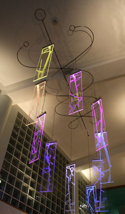 Atrium Light Feature by Annie Lovejoy and Mac Dunlop, 2005.Bedminster Family Practice, Bristol.