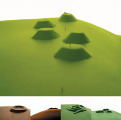 A new landscape on the hill, design for Panopticons by architect Peter Beard 