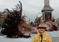 Ghost Forest, Trafalgar Square. Angela Palmer