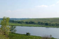 2012 design site at Freshkills Park: Manhattan Skyline behind East Park
