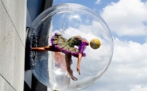 'Globe Head Ballerina' by Yinka Shonibare - photo:Sim Canetty-Clarke, courtesy UP Projects ROH