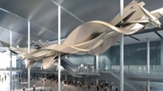 Richard Wilson sculpture – Slipstream – to be installed in Heathrow Airport's new Terminal 2