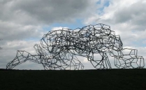 Firmament, Anthony Gormley, at the Jupiter Artland Sculpture Park. 