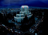 Concept image of Gunda Förster's light-based commission for Vancouver City Hall (Photo: Tania Ruiz Gutiérrez)